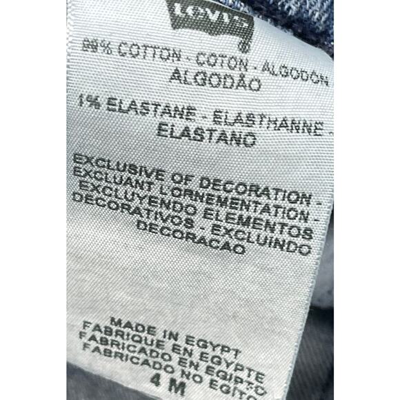 Levis 515 Bootcut Jeans Women Size 4 Blue Mid Rise Denim Cotton Blend Casual - Picture 4 of 5